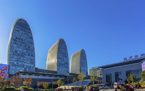 西环广场侧立面